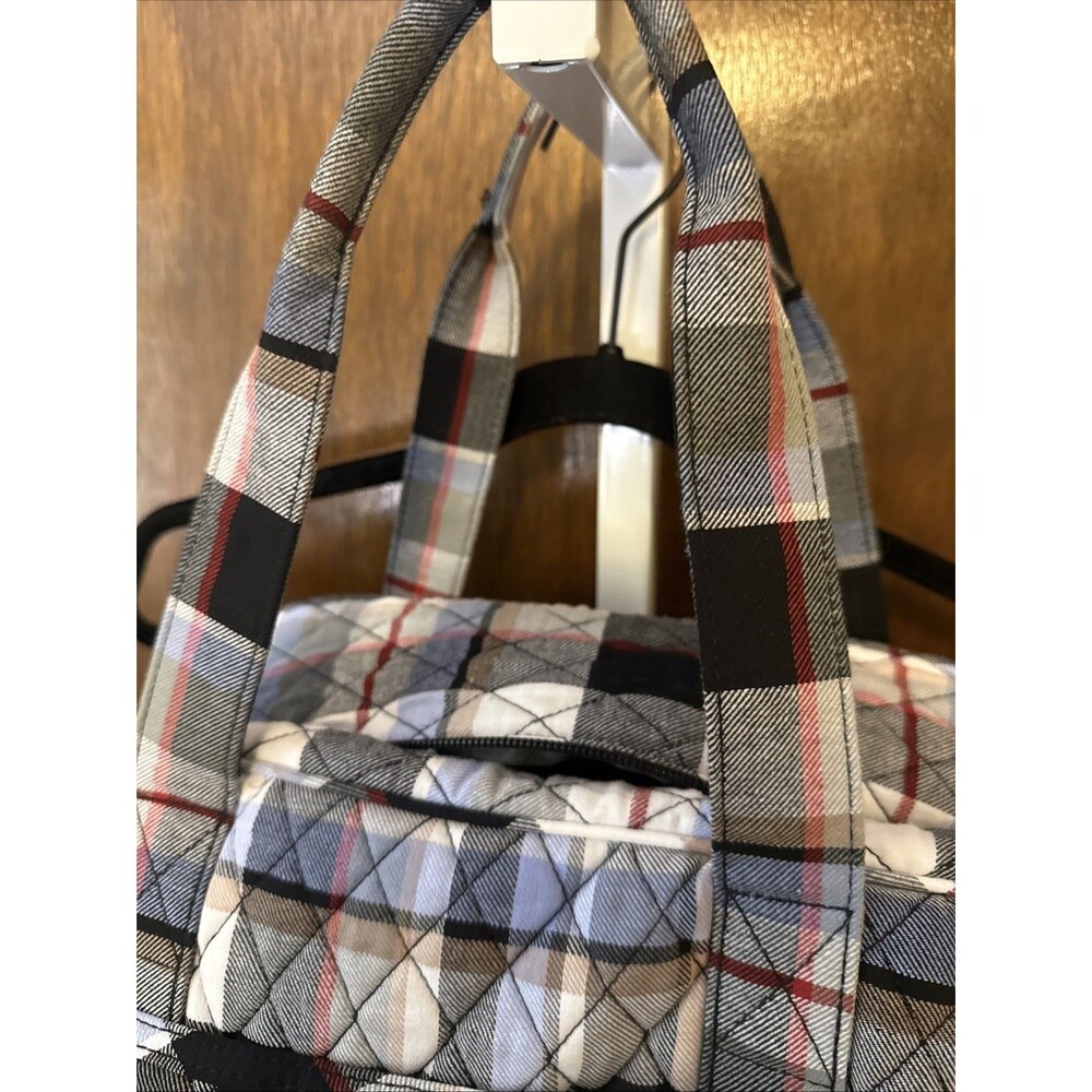 Vera Bradley Perfectly Plaid Large Traveler Weekend Duffel Bag 22x11x11 - Picture 7 of 11